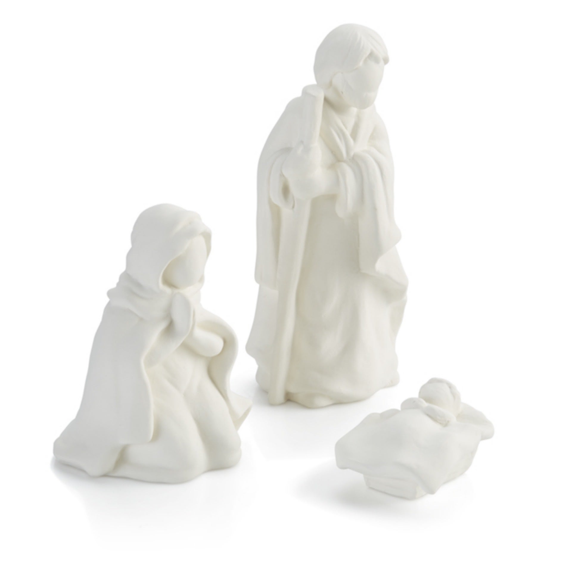 Classic Nativity Set (3 pieces) Pottery Haven