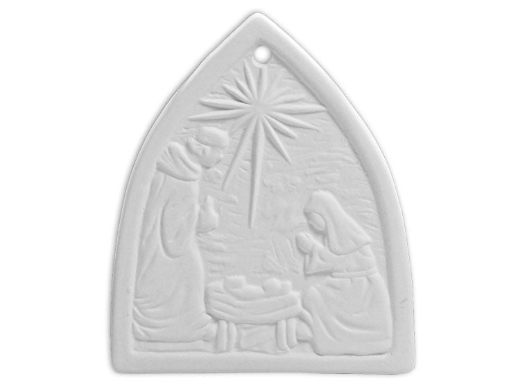 Nativity Christmas Ornament Pottery Haven
